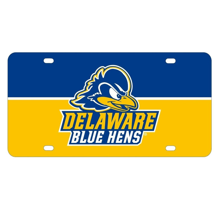 NCAA Delaware Blue Hens Metal License Plate - Lightweight, Sturdy and Versatile Image 1