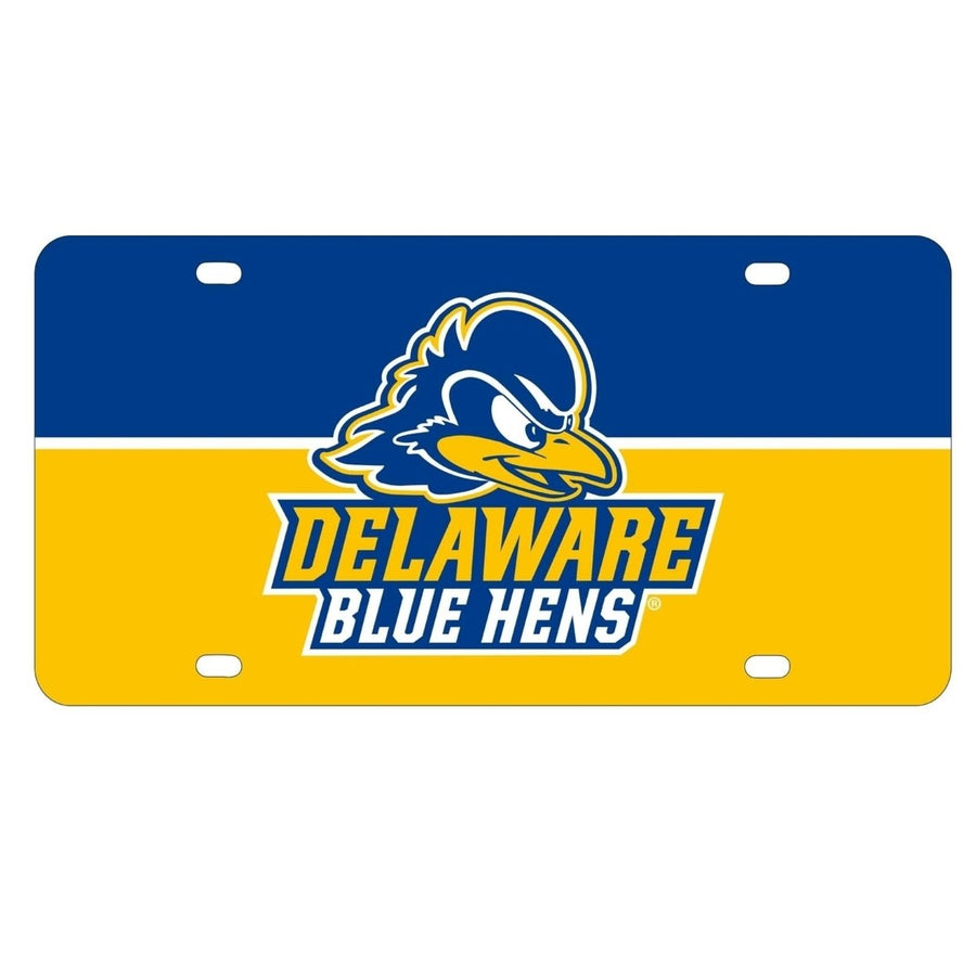 NCAA Delaware Blue Hens Metal License Plate - Lightweight, Sturdy and Versatile Image 1