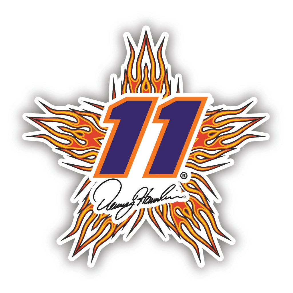 Denny Hamlin 11 NASCAR Cup Series 3" Laser Cut Decal Image 1