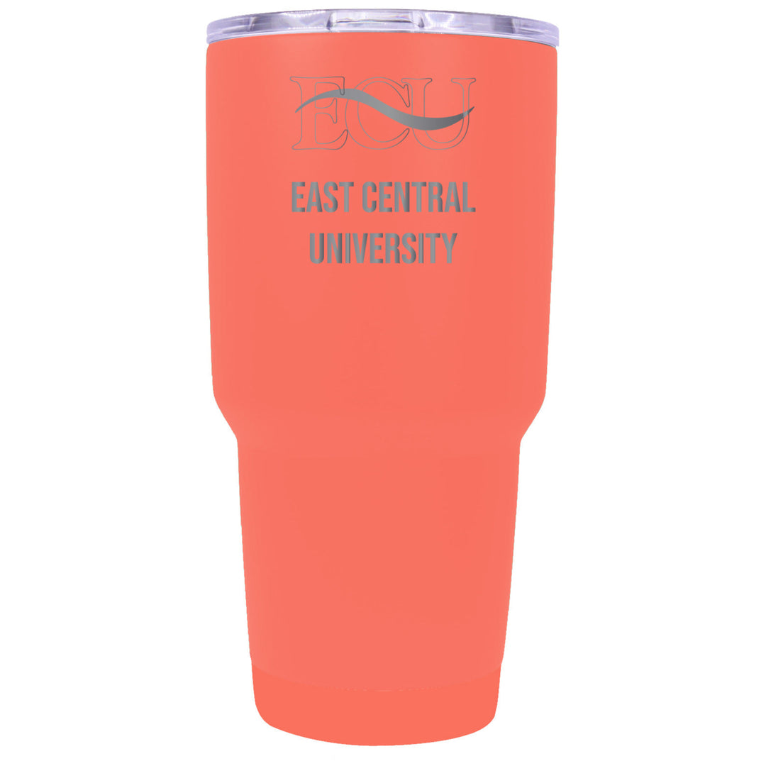 East Central University Tigers Premium Laser Engraved Tumbler - 24oz Stainless Steel Insulated Mug Choose Your Color. Image 1