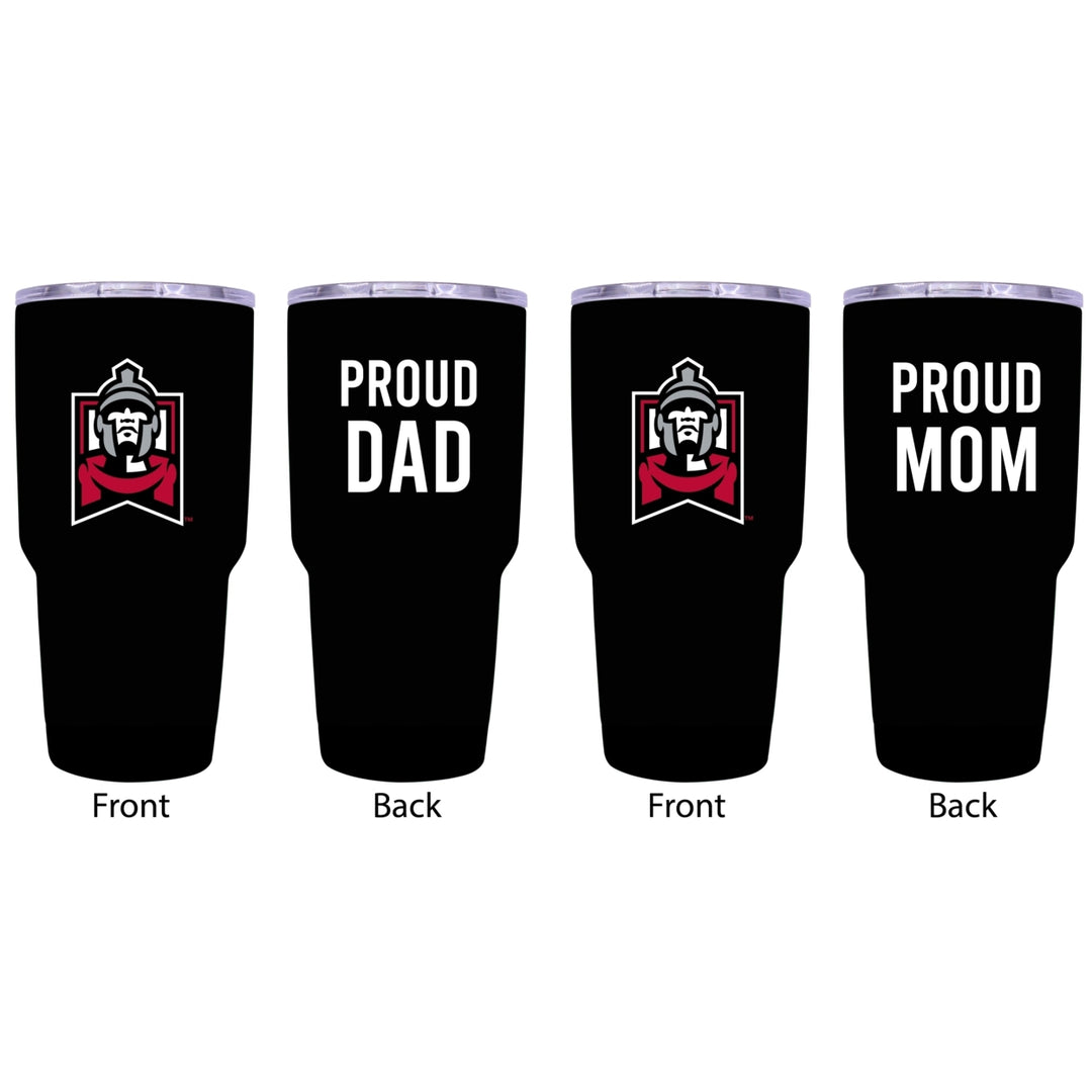 East Stroudsburg University Proud Parent 24 oz Insulated Tumblers Set - Black, Mom and Dad Edition Image 1