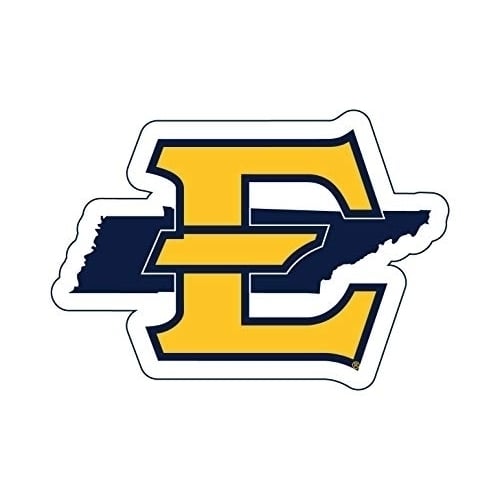 East Tennessee State University 4-Inch State Shape NCAA Vinyl Decal Sticker for Fans, Students, and Alumni Image 1