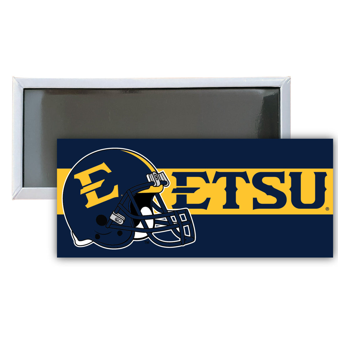 East Tennessee State University 4.75 x 2-Inch NCAA Vibrant Collegiate Fridge Magnet - Multi-Surface Team Pride Accessory Image 1