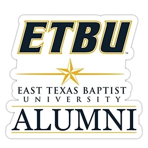 East Texas Baptist University 4-Inch Alumni 4-Pack NCAA Vinyl Sticker - Durable School Spirit Decal Image 1