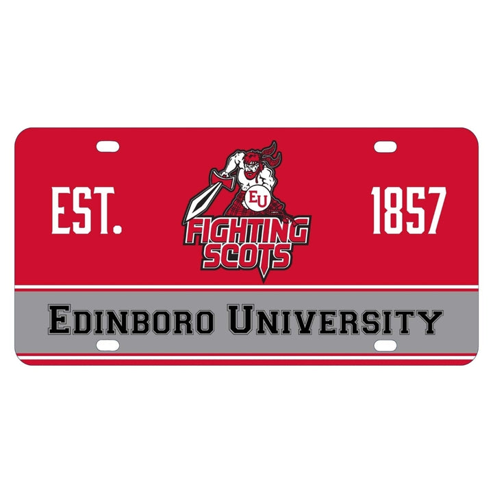 NCAA Edinboro University Metal License Plate - Lightweight, Sturdy and Versatile Image 1