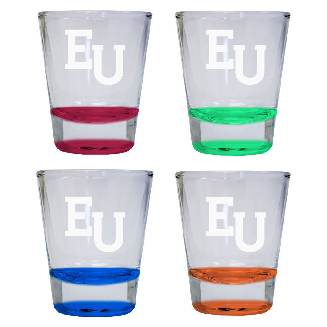 Edinboro University Round Shot Glass 4-Pack Image 1