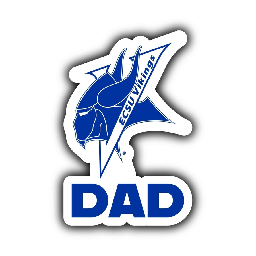 Elizabeth City State University 4-Inch Proud Dad NCAA - Durable School Spirit Vinyl Decal Perfect Image 1