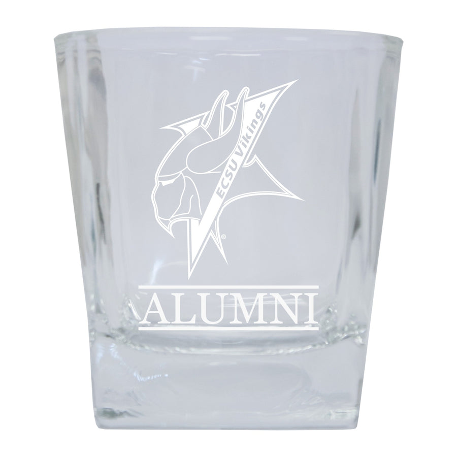 Elizabeth City State University 2-Pack Alumni Elegance 10oz Etched Glass Tumbler Image 1