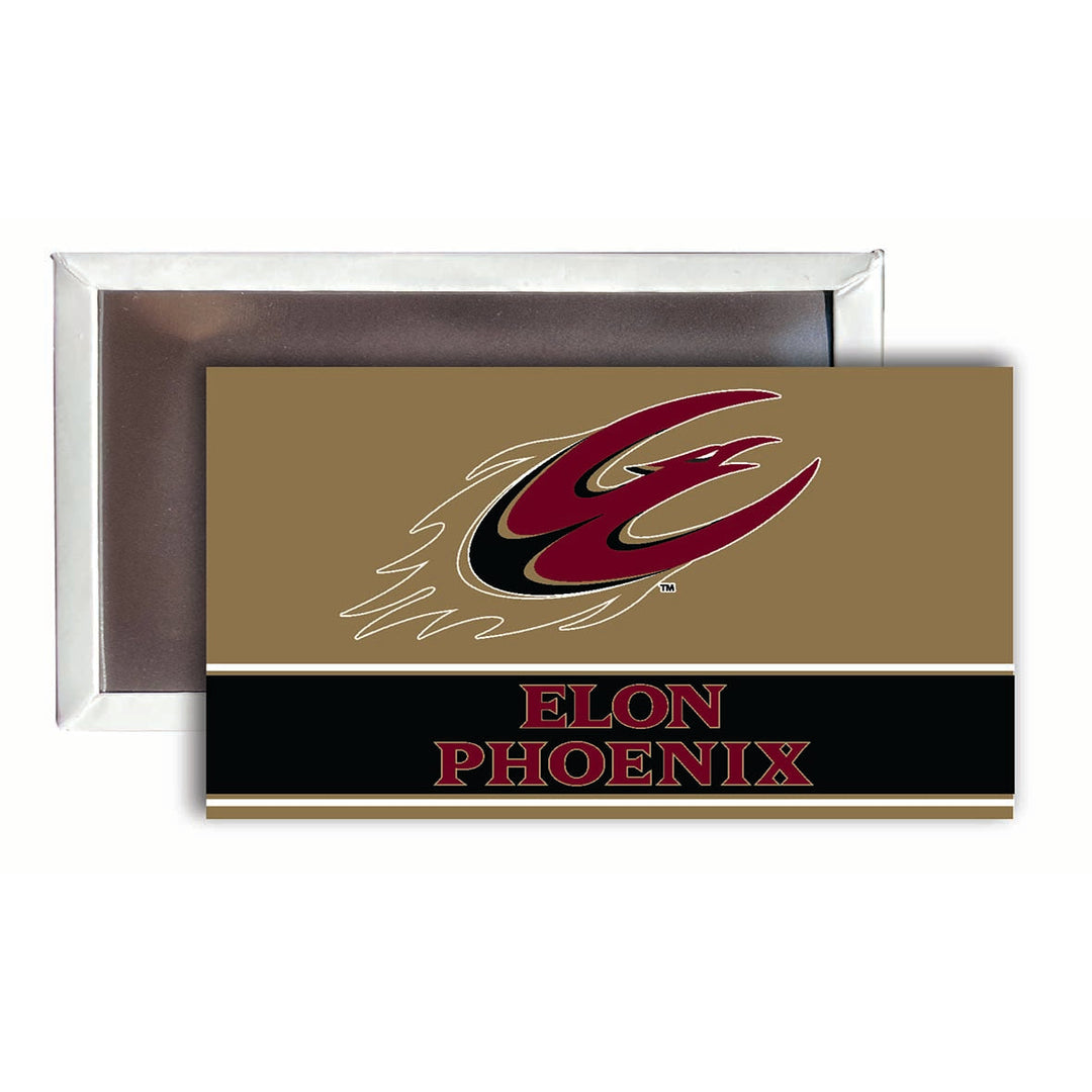 Elon University 2x3-Inch NCAA Vibrant Collegiate Fridge Magnet - Multi-Surface Team Pride Accessory Single Unit Image 1