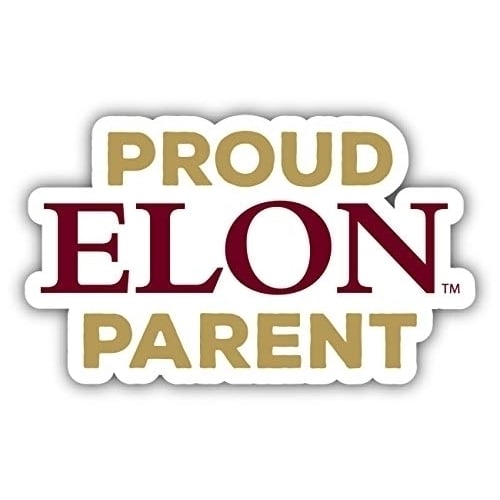 Elon University 4" Proud Parent Decal 4 Pack Image 1