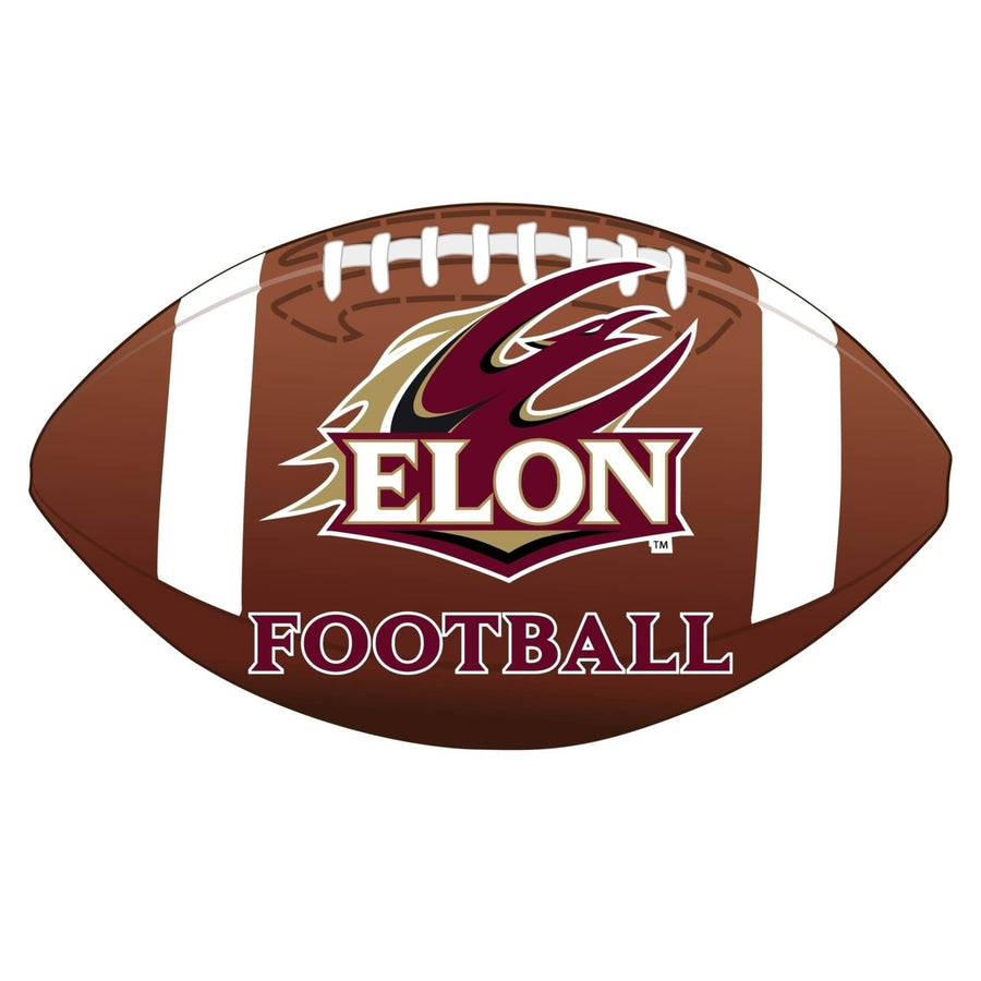 Elon University 4-Inch Round Football NCAA Gridiron Glory Vinyl Decal Sticker Image 1