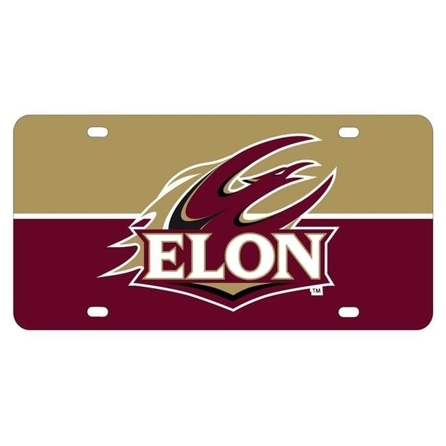 NCAA Elon University Metal License Plate - Lightweight, Sturdy and Versatile Image 1