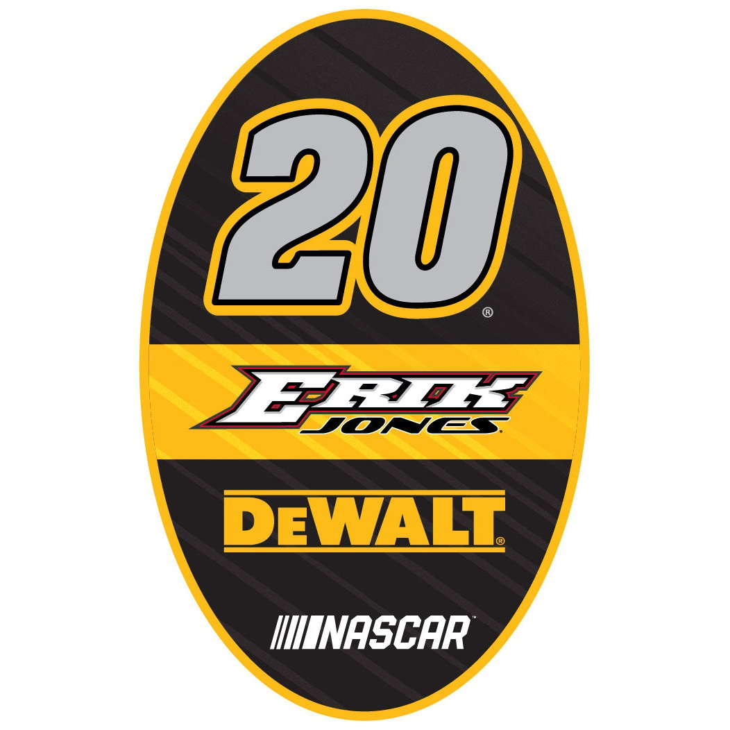 Erik Jones 20 NASCAR Oval Magnet For 2020 Image 1