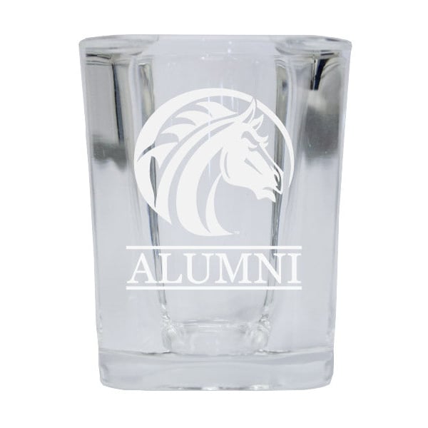 NCAA Fayetteville State University Alumni 2oz Laser Etched Square Shot Glass Image 1