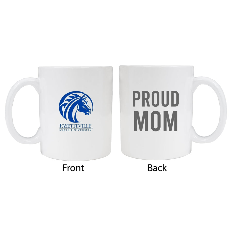 Fayetteville State University Proud Mom Ceramic Coffee Mug - White (2 Pack) Image 1