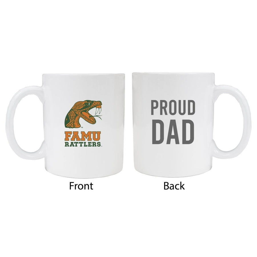 Florida AandM Rattlers Proud Dad Ceramic Coffee Mug - White Image 1