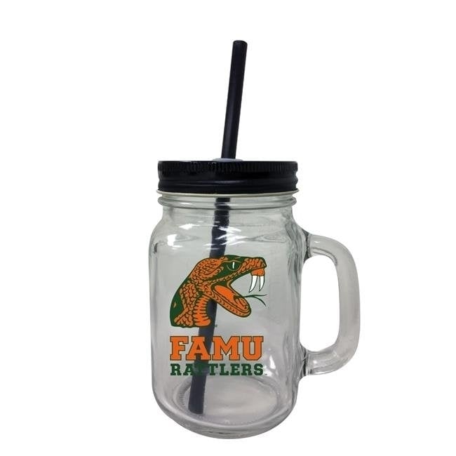 Florida AandM University Mason Jar Glass Image 1