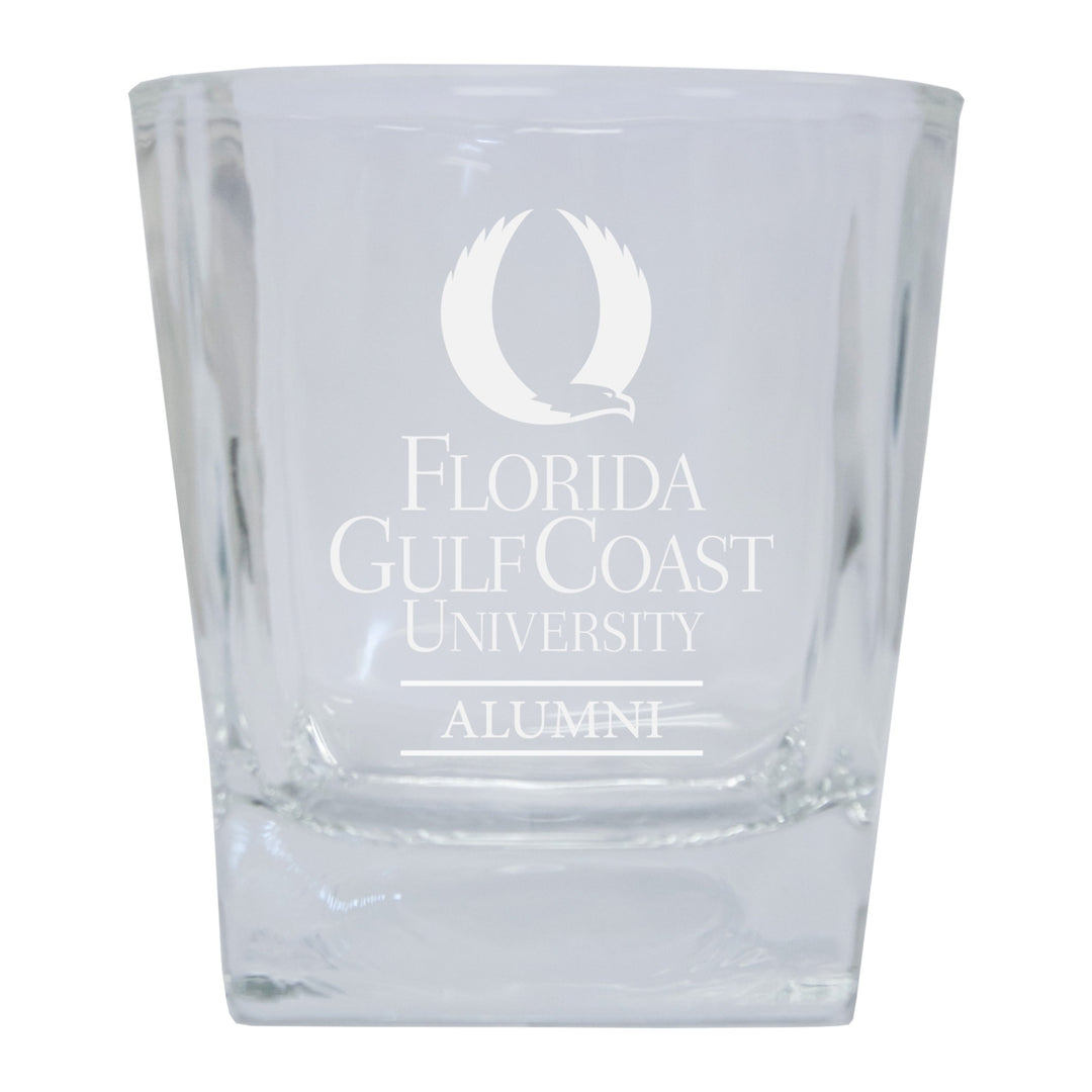 Florida Gulf Coast Eagles 2-Pack Alumni Elegance 10oz Etched Glass Tumbler Image 1