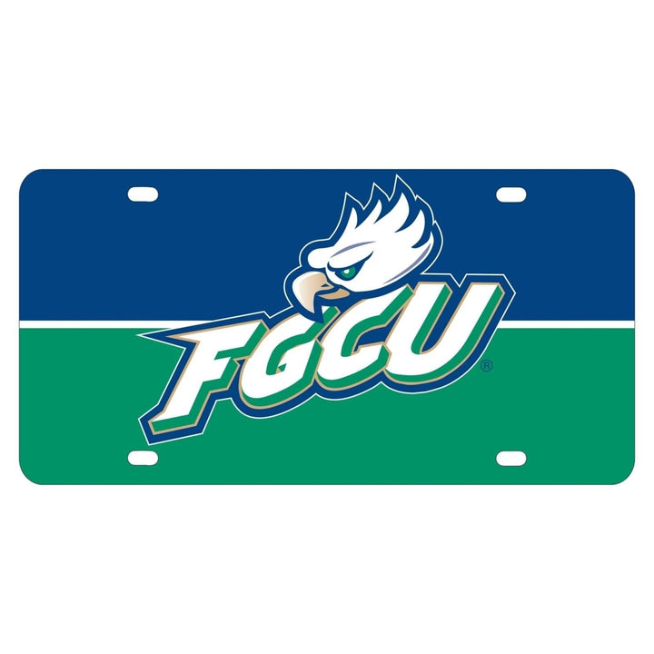 NCAA Florida Gulf Coast Eagles Metal License Plate - Lightweight, Sturdy and Versatile Image 1