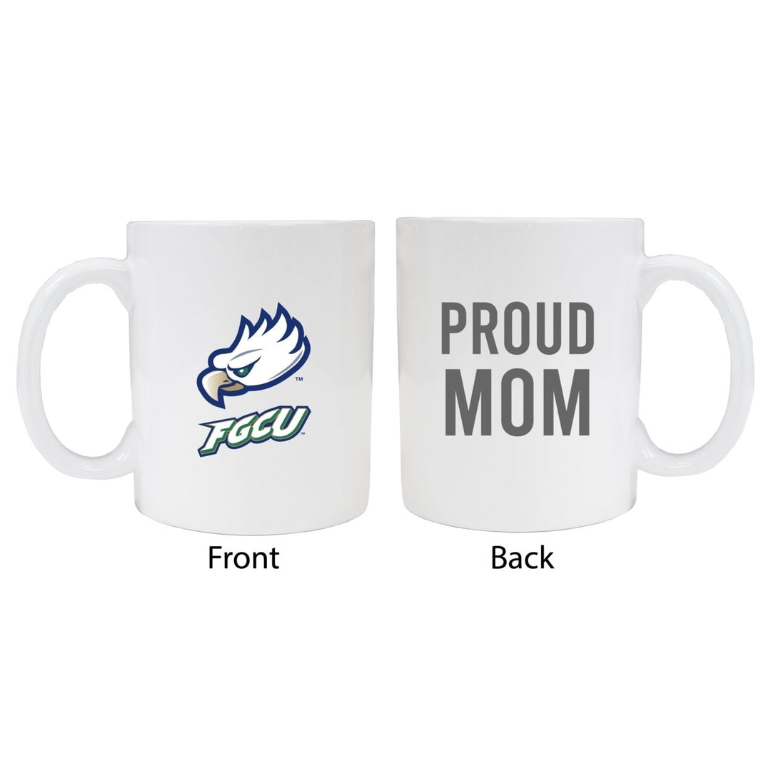 Florida Gulf Coast Eagles Proud Mom Ceramic Coffee Mug - White (2 Pack) Image 1