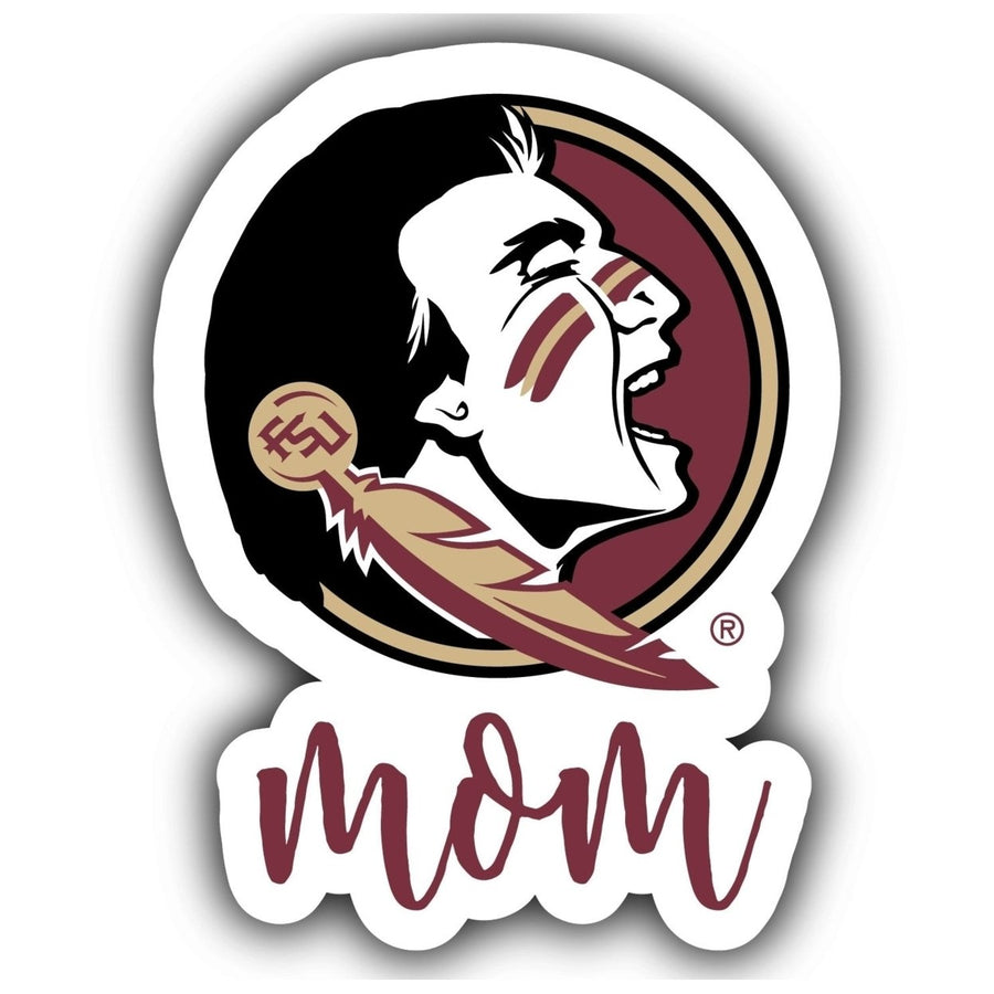 Florida State Seminoles 4-Inch Proud Mom NCAA - Durable School Spirit Vinyl Decal Perfect Image 1