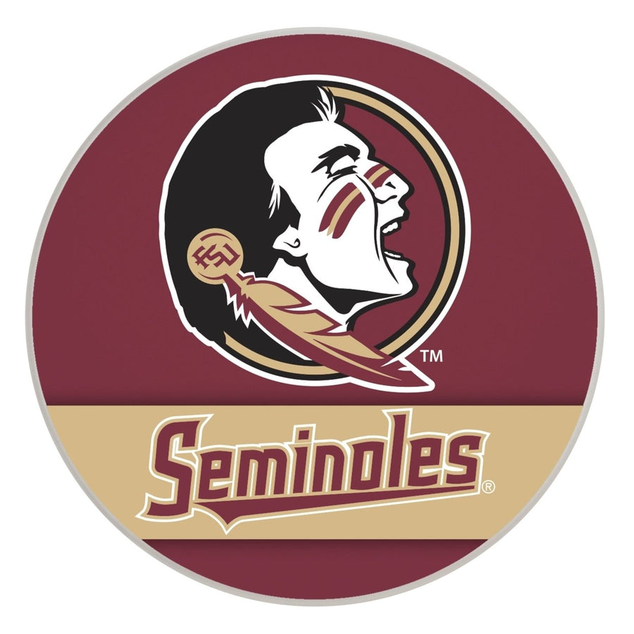 Florida State Seminoles Officially Licensed Paper Coasters (4-Pack) - Vibrant, Furniture-Safe Design Image 1