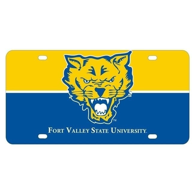 NCAA Fort Valley State University Metal License Plate - Lightweight, Sturdy and Versatile Image 1