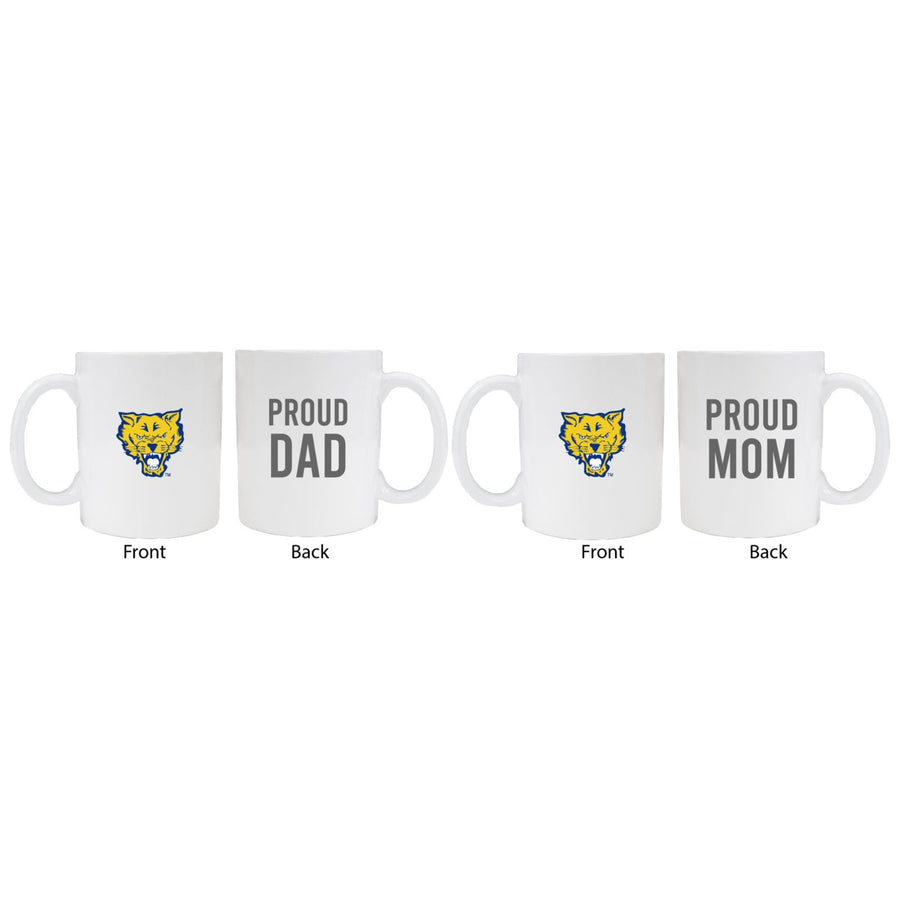 Fort Valley State University Proud Mom And Dad White Ceramic Coffee Mug 2 pack (White) Image 1