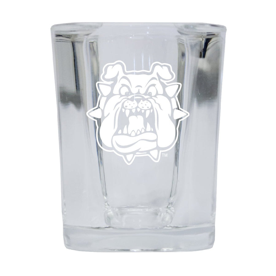 Fresno State Bulldogs NCAA Collectors Edition 2oz Square Shot Glass - Laser Etched Logo Image 1