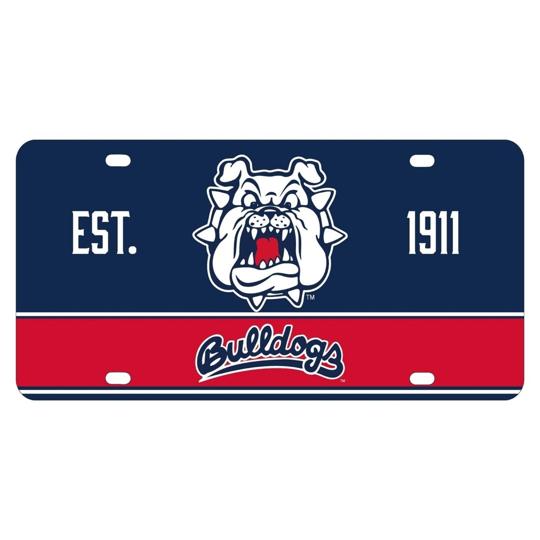 Fresno State Bulldogs Metal License Plate Image 1