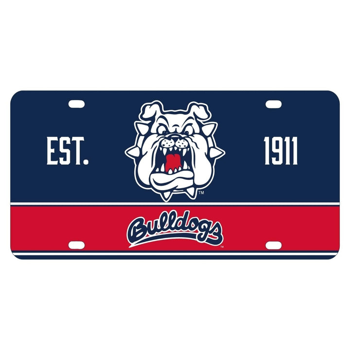 Fresno State Bulldogs Metal License Plate Image 1