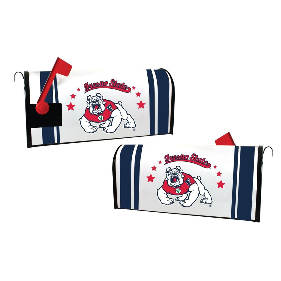 Fresno State Bulldogs NCAA Officially Licensed Mailbox Cover Logo and Stripe Design Image 1