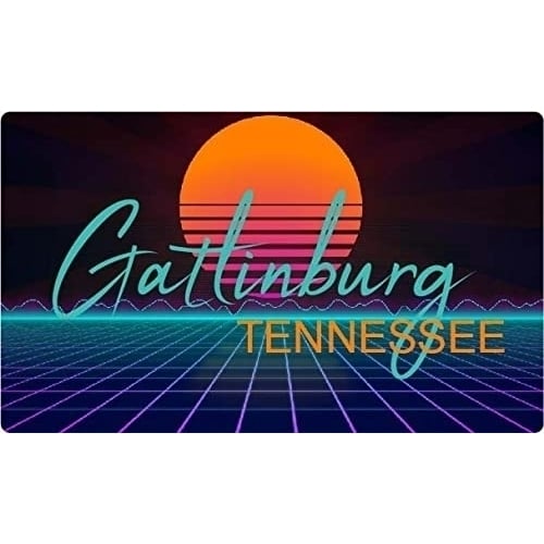 Gatlinburg Tennessee 4 X 2.25-Inch Fridge Magnet Retro Neon Design Image 1