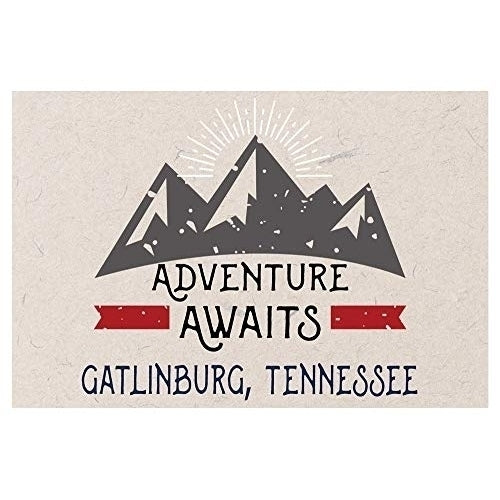 Gatlinburg Tennessee Souvenir 2x3 Inch Fridge Magnet Adventure Awaits Design Image 1