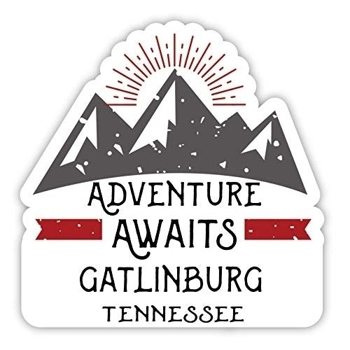 Gatlinburg Tennessee Souvenir 4-Inch Fridge Magnet Adventure Awaits Design Image 1