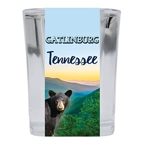 Gatlinburg Tennessee Square Shot Glass Image 1