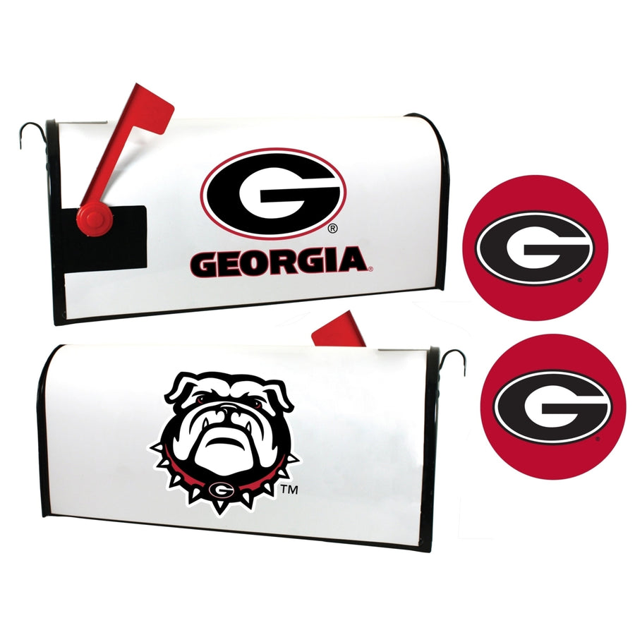 Georgia Bulldogs NCAA Officially Licensed Mailbox Cover and Sticker Set Image 1