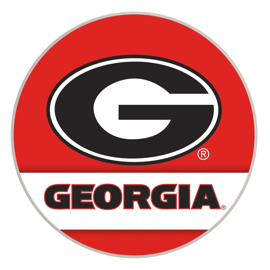 Georgia Bulldogs Officially Licensed Paper Coasters (4-Pack) - Vibrant, Furniture-Safe Design Image 1