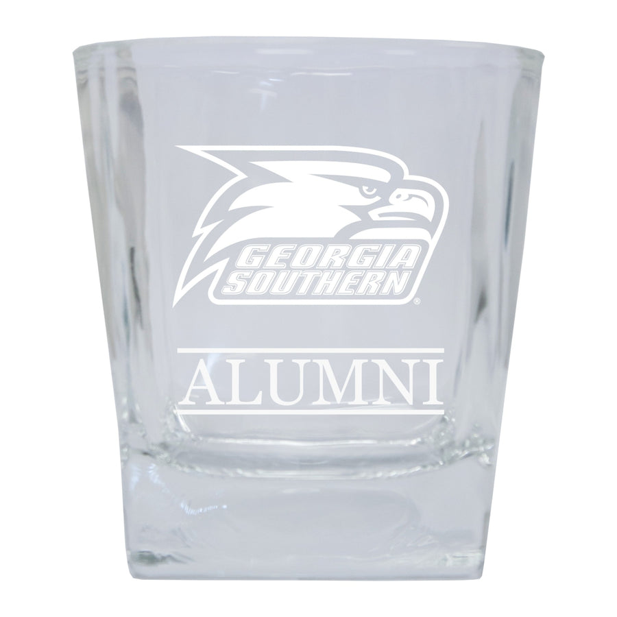 Georgia Southern Eagles 2-Pack Alumni Elegance 10oz Etched Glass Tumbler Image 1