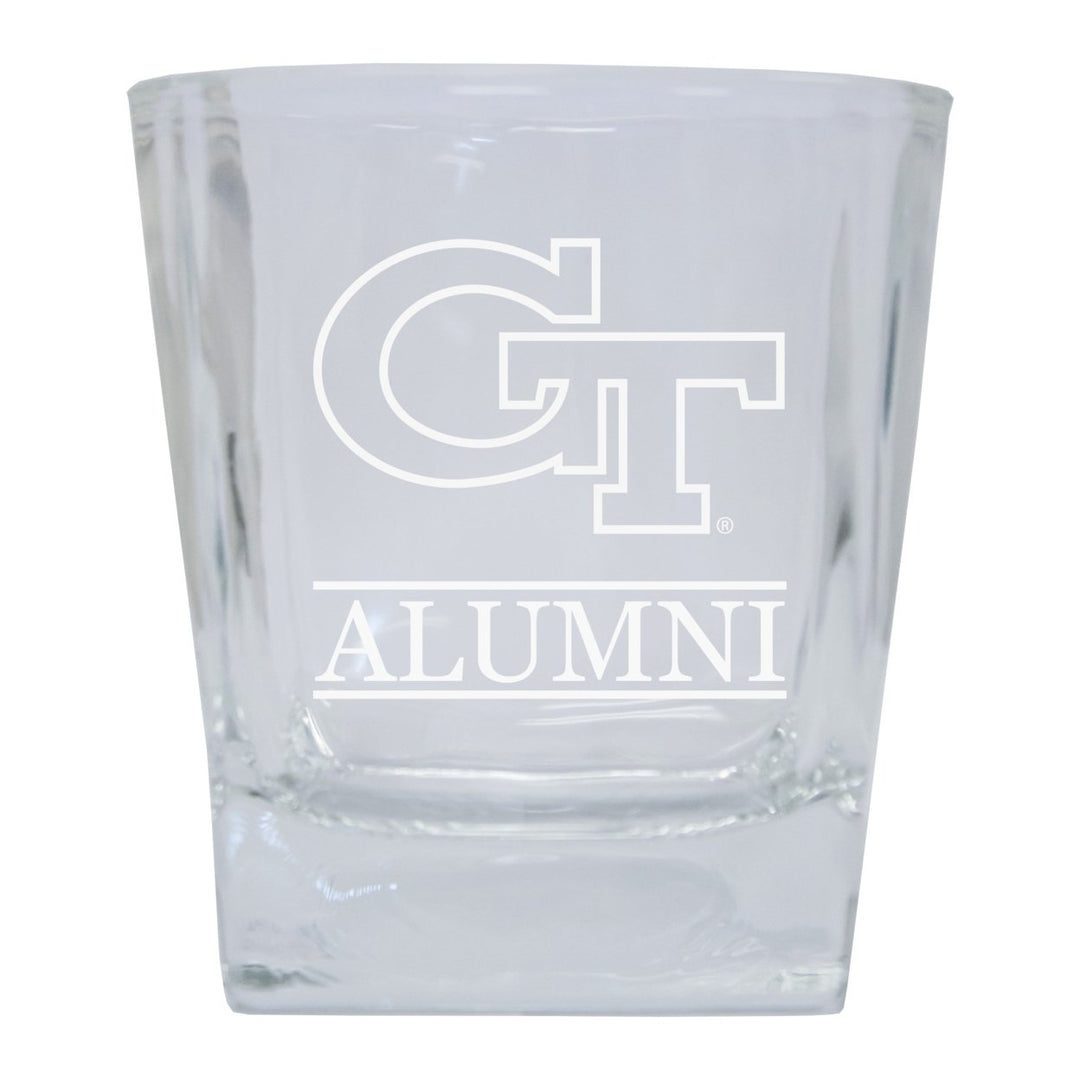 Georgia Tech Yellow Jackets Alumni Elegance - 5 oz Etched Shooter Glass Tumbler 2-Pack Image 1