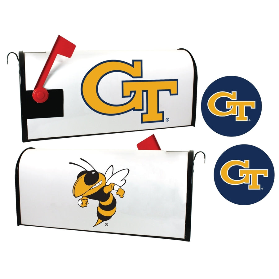 Georgia Tech Yellow Jackets NCAA Officially Licensed Mailbox Cover and Sticker Set Image 1