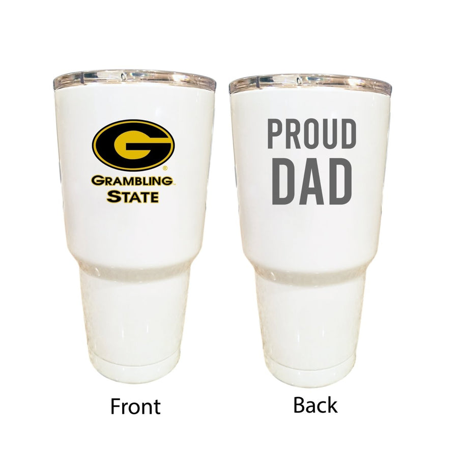 Grambling State Tigers Proud Dad 24 oz Insulated Stainless Steel Tumbler White Image 1