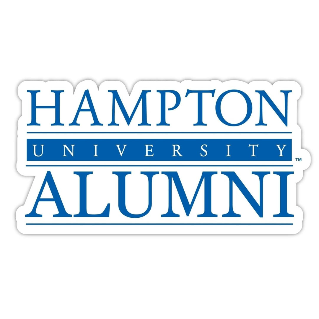 Hampton University 4-Inch Alumni NCAA Vinyl Sticker - Durable School Spirit Decal Image 1