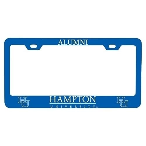 NCAA Hampton University Alumni License Plate Frame - Colorful Heavy Gauge Metal, Officially Licensed Image 1