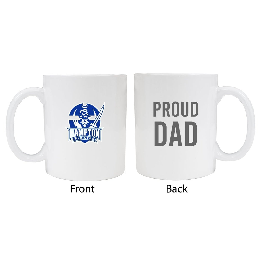 Hampton University Proud Dad Ceramic Coffee Mug - White Image 1