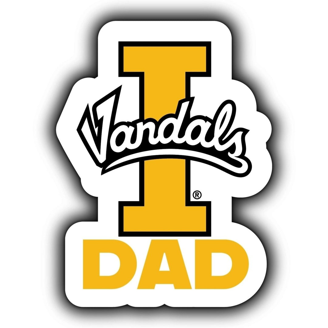 Idaho Vandals 4-Inch Proud Dad NCAA - Durable School Spirit Vinyl Decal Perfect Image 1