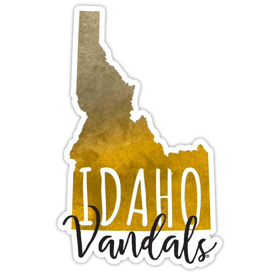 Idaho Vandals 2-Inch on one of its sides Watercolor Design NCAA Durable School Spirit Vinyl Decal Sticker Image 1