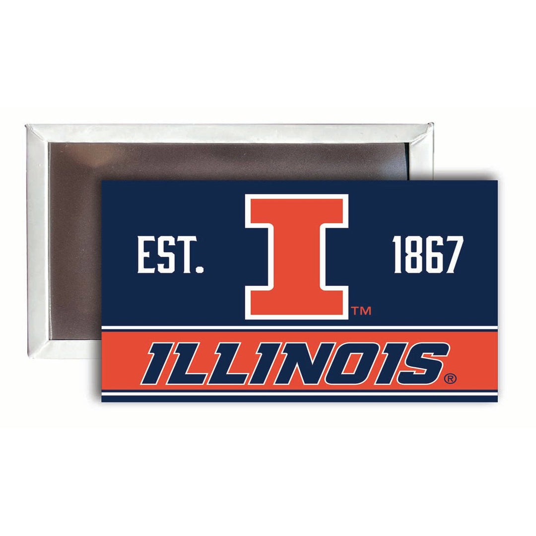 Illinois Fighting Illini 2x3-Inch NCAA Vibrant Collegiate Fridge Magnet - Multi-Surface Team Pride Accessory Single Unit Image 1