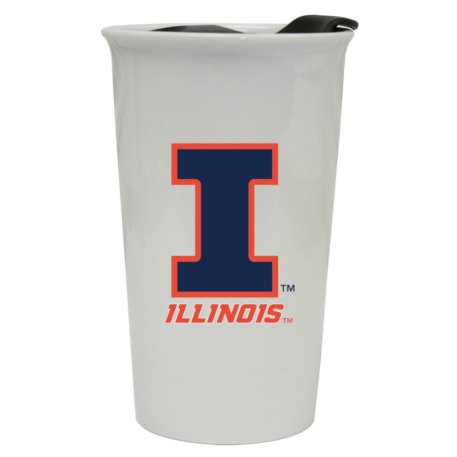 Illinois Fighting Illini Double Walled Ceramic Tumbler Image 1