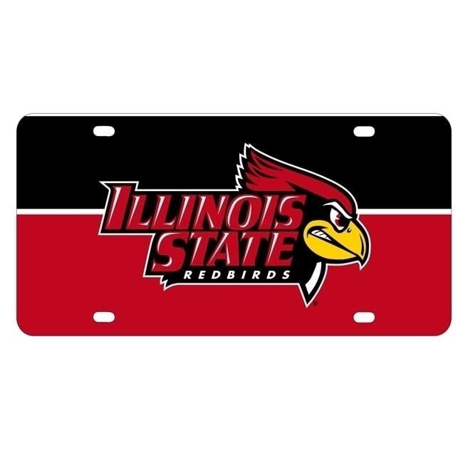 NCAA Illinois State Redbirds Metal License Plate - Lightweight, Sturdy and Versatile Image 1